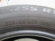 225-55R17 8.5-8分山 ピレリ パワジー 2019年製 中古タイヤ【4本】送料無料(M17-6873）_画像5