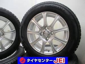 14インチ IG60 バリ溝 175/65R14 5.5J+42 100 コンパクトカー 中古スタッドレスタイヤホイール【4本セット】送料無料(SA14-4067）