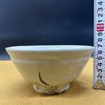 粉引茶碗 寺子窯 杉浦肇 茶碗 抹茶碗 茶器 茶道具 陶器 共箱 共布 ア24_画像10