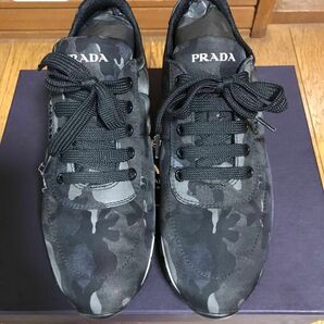 PRADA 迷彩ローカットスニーカー 38 約25cm