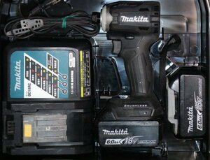  used 18V cordless impact driver Makita TD171DRGX black color (6.0Ah)