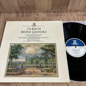 輸入盤 仏 LP「レーヌ・ジャノーリ//J.S.バッハ/イタリア協奏曲 半音階的幻想曲/トッカータとフーガ」ERATO