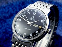 オメガ OMEGA SEAMASTER シーマスター Black Arabic Dial Steel メンズ 自動巻き(美品、OH済み ) / 35mm_画像2