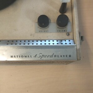 NATIONAL4 speed prayer レコードプレーヤー ターンテーブル オーディオ機器 レトロ アンティーク 動作確認済みの画像2