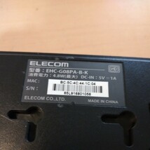  ELECOM 8ポート Gigaスイッチングハブ EHC-G08PA-B-k 1000BASE-T対応 ギガビット_画像4