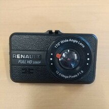 RENAULTドライブレコーダー FULL HD 1080P　170°wideangle 12.0MegaPixels ワイトレンズ F1.8 動作未確認_画像1