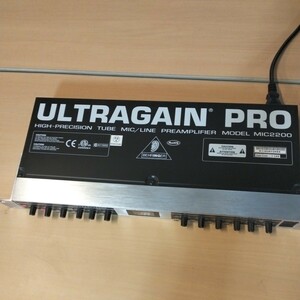 H749　ULTRAGAIN PRO　ベリンガー　マイクプリアンプ　MIC2200　真空管　② 80サイズ