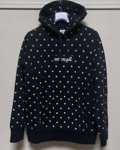 12ss Supreme COMME des GARCONS SHIRT Box Logo Pullover dot nike hooded small black canary futura