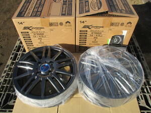 未使用 New item WEDS ウェッズ ザミックティート ディープメタル ガンメタ 14 Inch 4穴 100 4.5J 45 Wagon R ムーブ Tanto Lapin NBOX