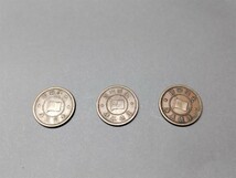 【美品】大満州国壹分銅貨3枚 15.1g　硬貨　古銭　アンティーク_画像1