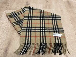 BURBERRY　バーバリー　マフラー　カシミア100％　キャメル　送料無料!!　難有！！！