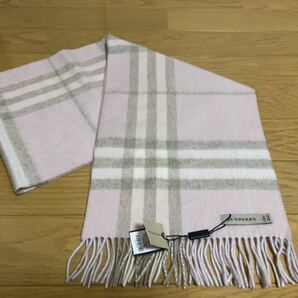 BURBERRY　バーバリー　マフラー　カシミア100％　タグ付き未使用品　ピンク系　送料無料!!!