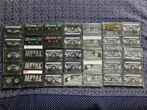 録音済みカセットテープ・メタル35本、ハイポジ5本