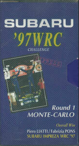 スバルSTI '97WRC CHALLENGE Round1 MONTE-CARLO VHSビデオ　未開封　非売品　555