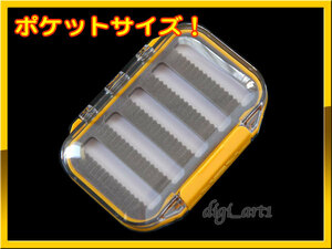 [ новый товар ]FLY кейс BOX fly box прозрачный карман желтый **