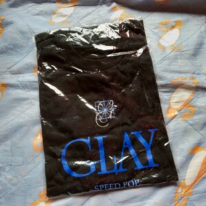 [ б/у одежда ]GLAY футболка чёрный Tour футболка Tour товары SPEED POP нераспечатанный неношеный товар 