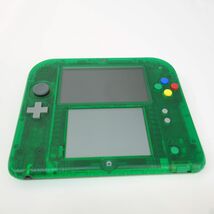055 Nintendo ニンテンドー 2DS ポケットモンスター 緑 限定パック クリアグリーン　※中古_画像3