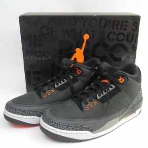 AIR JORDAN 3 RETRO "FEAR"（2023） CT8532-080 （ナイトスタジアム/トータルオレンジ/ブラック）