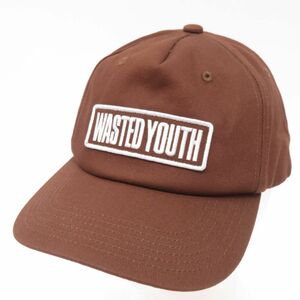 145s Wasted Youth ウェイステッド ユース 5 Panel Snapback Cap パネル スナップバック キャップ 帽子 フリーサイズ ※中古