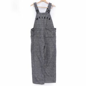 137s WEIRDO ウィアード GROWN UP CHECK OVERALL チェック オーバーオール WRD-19-AW-17 Sサイズ ※中古