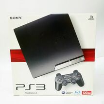 043 SONY ソニー PS3 CECH-2100A 120GB チャコールブラック 本体/その他付属品付 ※ジャンク_画像1