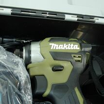 104s【未使用】makita/マキタ 18V 充電式インパクトドライバ TD173D オリーブ バッテリー、充電器セット_画像3