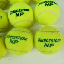 119 BRIDGESTONE/ブリヂストン 硬式テニスボール ノンプレッシャーボール BBA460T 26+1(おまけ)球セット ケース付 ※中古_画像5