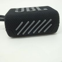 100 JBL GO 3 ポータブルウォータープルーフスピーカー JBLGO3BLK ブラック ※中古_画像6