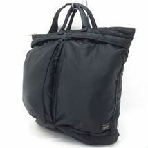 147 PORTER ポーター TANKER(タンカー) 2WAY HELMETBAG ヘルメットバッグ ブラック ※中古_画像1