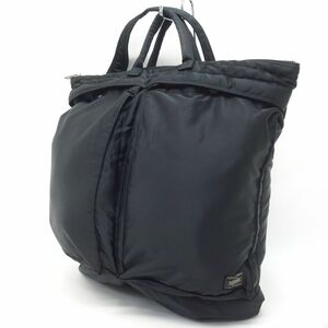 147 PORTER ポーター TANKER(タンカー) 2WAY HELMETBAG ヘルメットバッグ ブラック ※中古