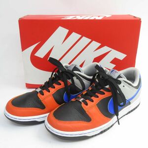 NBA × DUNK LOW EMB 75TH ANNIVERSARY "NEW YORK KNICKS" DD3363-002 （ブラック/グレーフォグ/オレンジ/レーサーブルー）