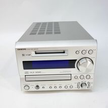 100 ONKYO/オンキョー CD/MDチューナーアンプ FR-X7A,スピーカー D-SX7A ペアセット オーディオ機器 ※ジャンク_画像2