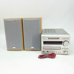 100 ONKYO/オンキョー CD/MDチューナーアンプ FR-SX7、スピーカーD-SX7ペア セット ※ジャンク