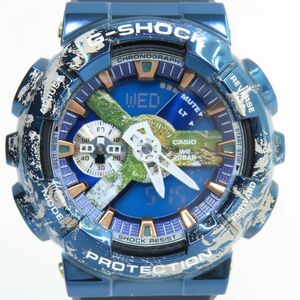 160s CASIO カシオ G-SHOCK GM-110EARTH-1AJR 地球モチーフモデル クオーツ 腕時計 ※中古