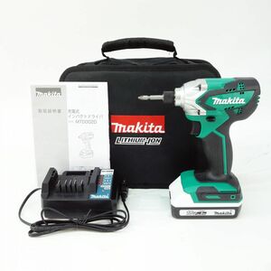 104 makita マキタ MTD002D 充電式インパクトドライバ 【バッテリー・充電器付き】 ※中古美品