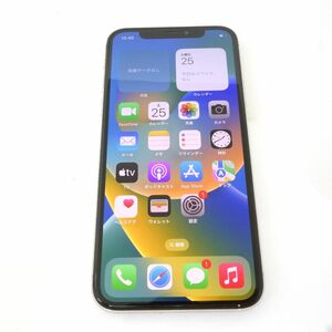 111 SIMフリー iPhone X 256GB シルバー MQC22J/A バッテリー最大容量77％ ※中古/難有/利用〇