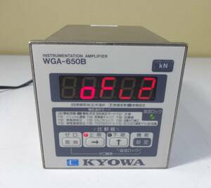 KYOWA INSTRUMENTATION AMPLIFIER WGA-650B　★通電OK★管理番号：RH-1261