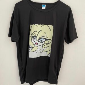 Tシャツ 半袖 黒　女の子　金髪　メッシュ　速乾　ジムウェア　新品