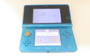 1円～　Nintendo 3DS　CTR-001　ブルー　タッチペン付き　中古現状品　