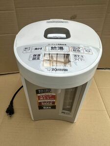 象印 ZOJIRUSHI 電気ポット 電動ポット マイコン沸とう VE電気まほうびん 3.0L 2022年製 ◆動作確認済み《CV-GT》