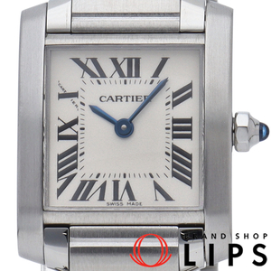  Cartier Tank Francaise watch SM W51008Q3 box written guarantee SS lady's clock silver finishing settled beautiful goods 