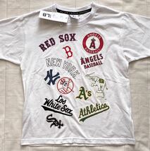 即決★新品160　MLB　半袖Tシャツ　メジャーリーグ　野球　白　_画像1