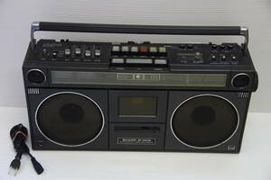 SHARP シャープ ステレオラジカセ GF-202SB FM/FM Stereo/AM Stereo Radio Cassette 電源コード付属