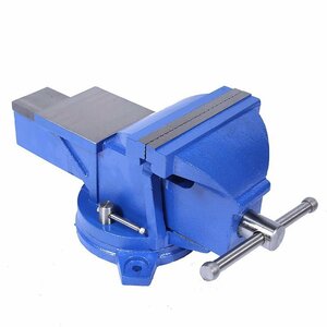 . width 125mm vise Lead vise vise rotary 3 point fixation . record attaching powerful vise working bench DIY pipe metalworking tool ^
