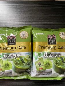 オリヒロ　蒟蒻ゼリー　プレミアムカフェ　抹茶ラテ2袋