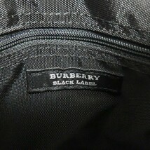 良品★BURBERRY BLACK LABEL ナイロン レザー ノバチェック クロスボディ ショルダーバッグ メンズ 斜め掛け バーバリー ブラックレーベル_画像9