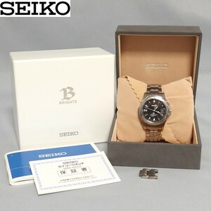 ★SEIKO BRIGHTZ SAGZ001 チタン 電波 ソーラー メンズ 腕時計 7B22-0AC0 ブライツ セイコー★