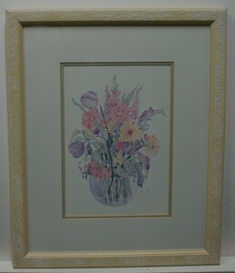 Art hand Auction Artist: Saran Harley Title: Flowers SERIES JPFO 1 (H1-R4-6-20-28.0), Artwork, Painting, others