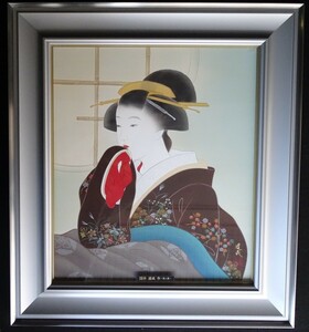 Art hand Auction 艺术家：国井道成 主题：美丽女人的肖像 技法：日本画(原作) (GT34)HIO-2-R4-5-20, 绘画, 日本画, 其他的