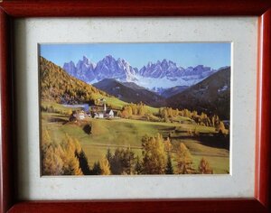 Art hand Auction Titre : Photos de cultures du monde Lieu : Dolomites italiennes Technique : Reproduction photo NO-R6-3-1.8, autres, de location, Peinture, Artisanat